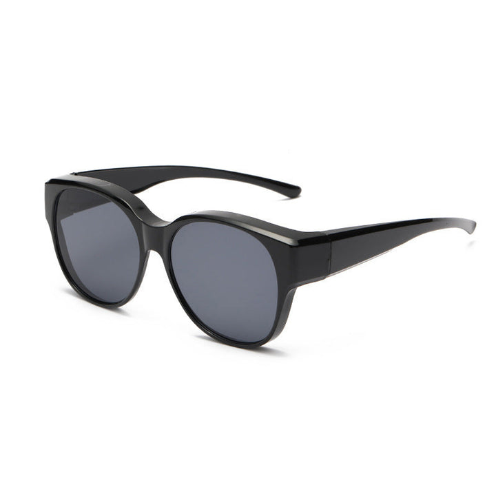 Unisex Fit Over Sonnenbrille mit polarisiertem UV400 Schutz im Katzenaugen Design. Ideal für Alltag & Fahrt.