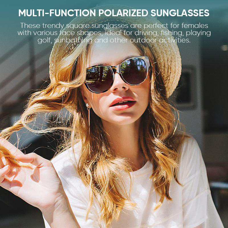 Zeitlose Fit Over Sonnenbrille auf weißem Hintergrund. Unisex Design mit UV400 & polarisiertem Schutz.