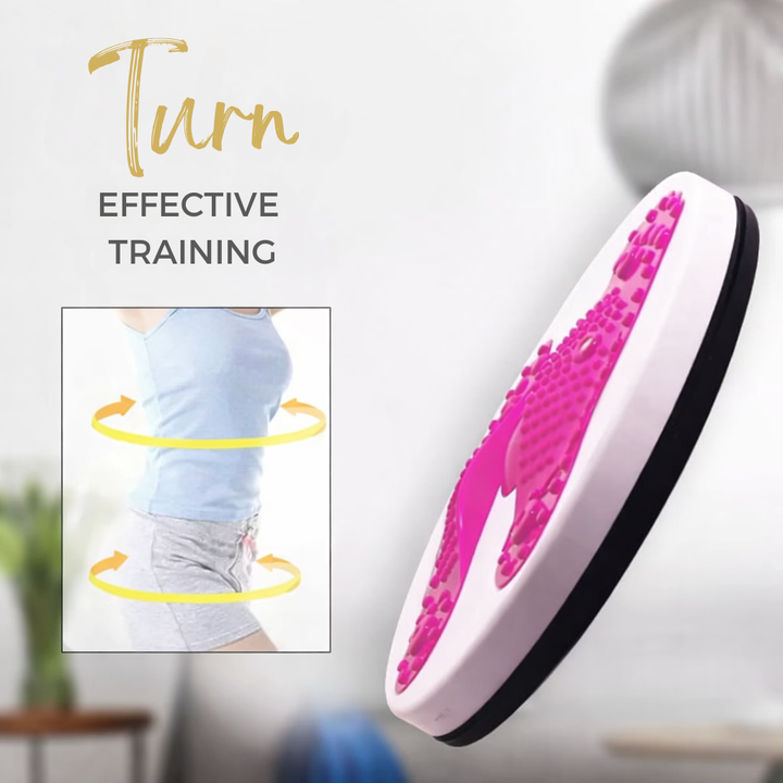Innovatives Fitnesszubehör: Drehscheibe mit Fußmassagefunktion, optimiert für Bauch- & Core-Training.