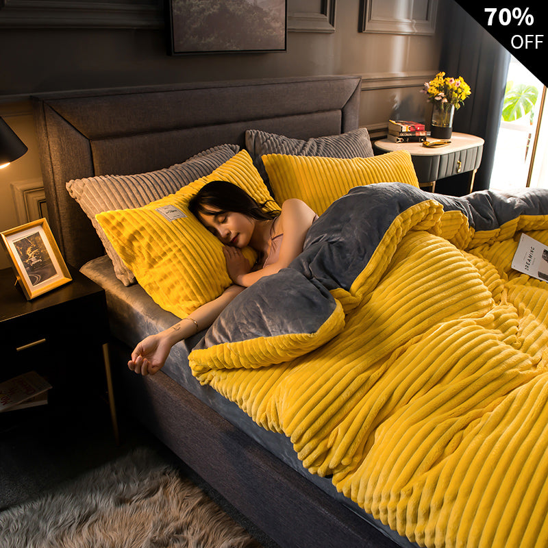 Unisex Flanell Bettbezug, kuschelig weich & winterwarm. Perfekte Winter Bettwäsche für gemütliche Nächte.