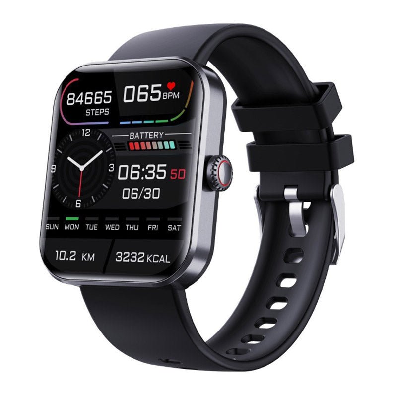 Unisex GlucoWatch Smartwatch in Schwarz mit nicht-invasiver Blutzuckermessung für genaue Werte.
