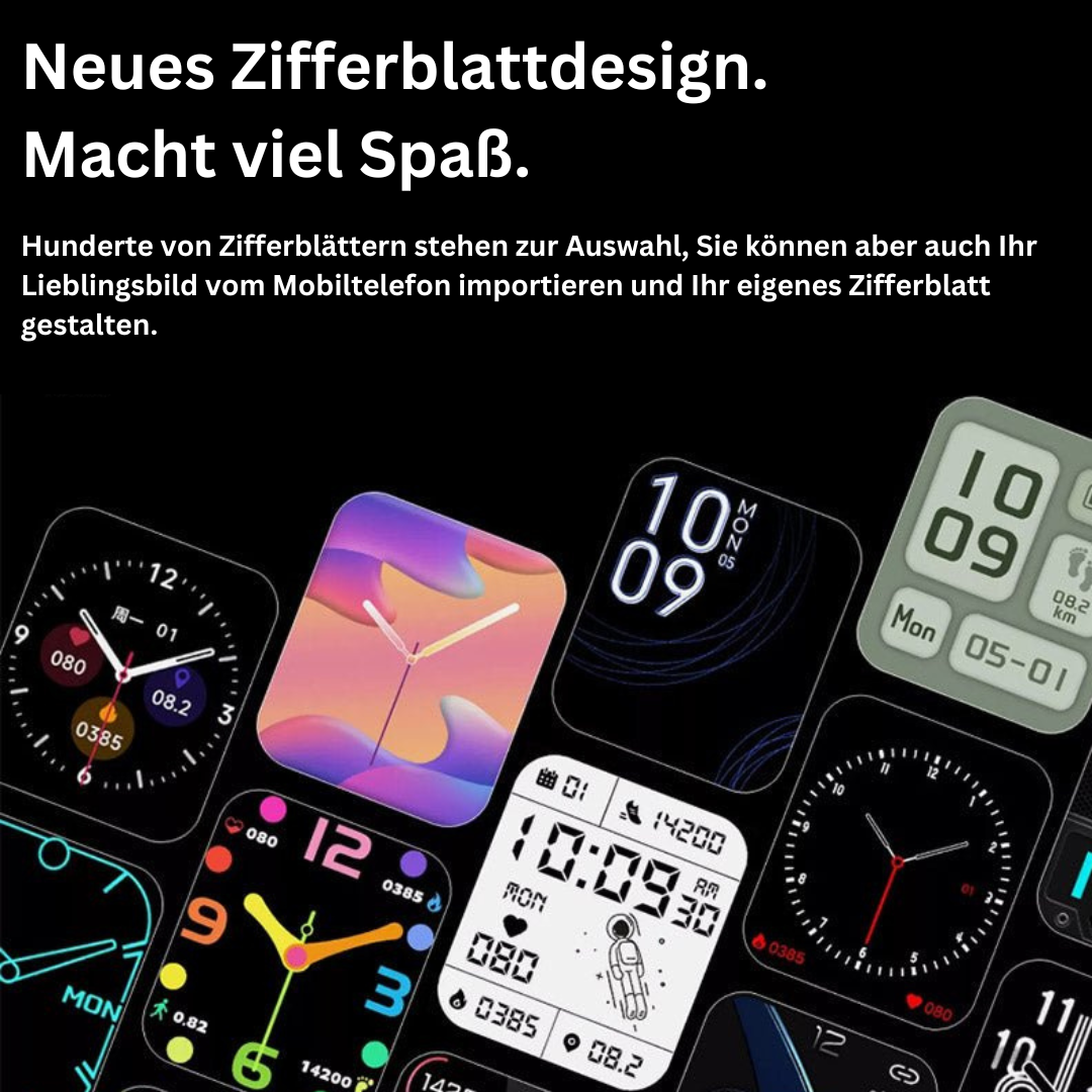 GlucoWatch Smartwatch für Diabetiker mit präziser, nicht-invasiver Blutzuckermessung.