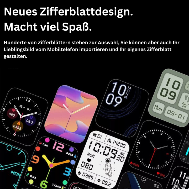 GlucoWatch Smartwatch für Diabetiker mit präziser, nicht-invasiver Blutzuckermessung.