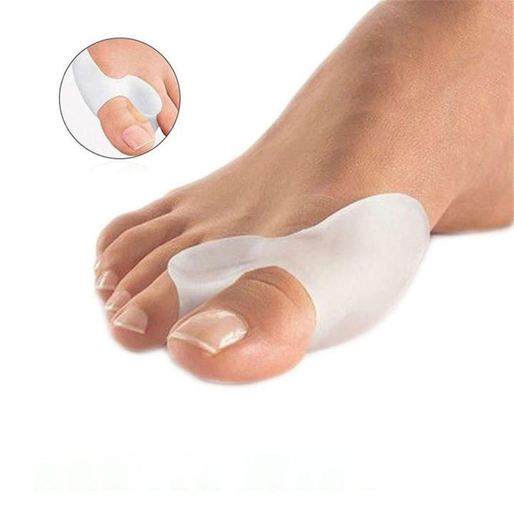 Unisex Hallux Valgus Zehenkorrektor aus weichem Silikon zur Schmerzlinderung und Korrektur, fördert Fussgesundheit.