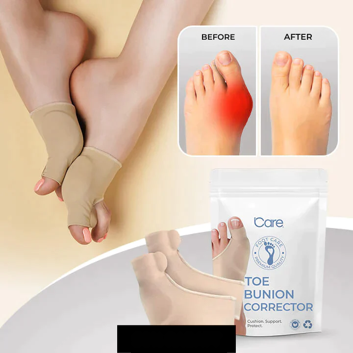 Unisex Hallux Valgus Zehenkorrektor für Ballenzeh-Schmerzlinderung. Orthopädischer Zehenspreizer aus Silikon.