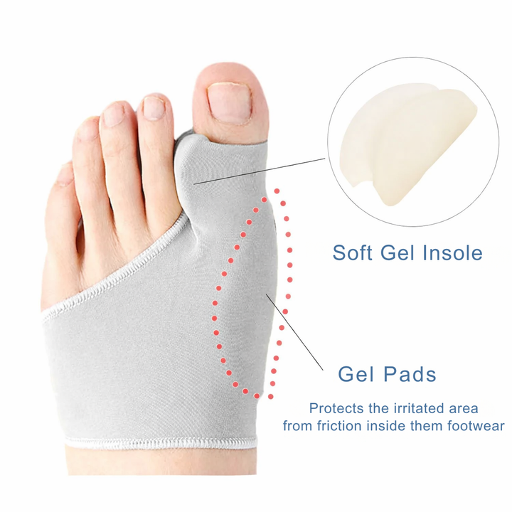 Orthopädischer Unisex Zehenkorrektor zur effektiven Schmerzlinderung bei Hallux Valgus und Fußschmerzen.