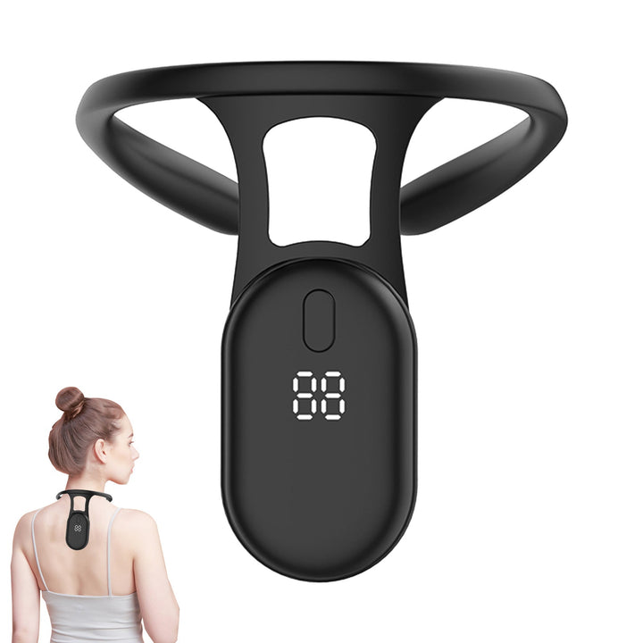 Unisex Haltungskorrektur-Gurt schwarz, verstellbar, für ergonomische Rückenstütze & Haltungsverbesserung.