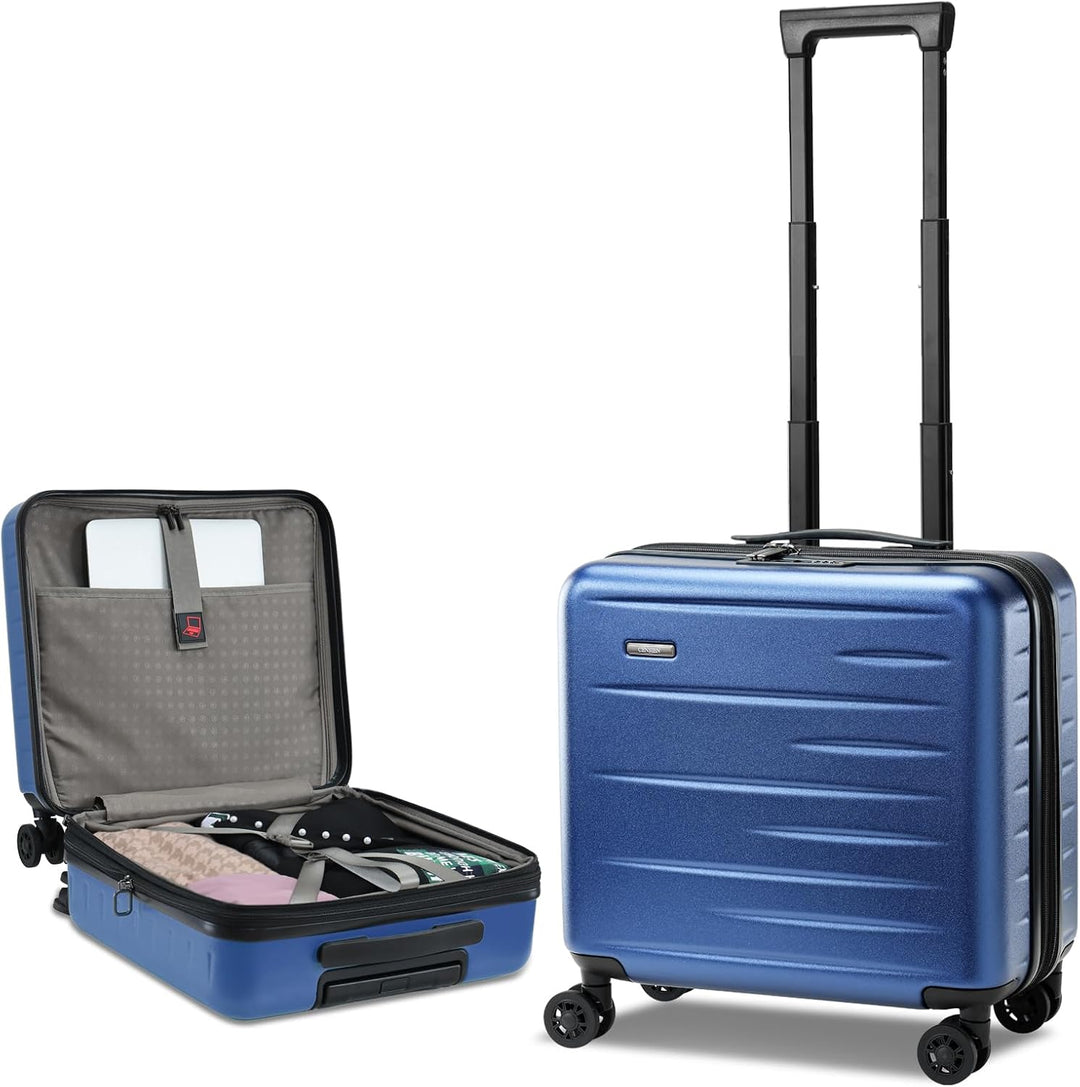 Unisex Hartschalenkoffer mit erweiterbarem Volumen, Frontfach & TSA-Schloss für mehr Packplatz.