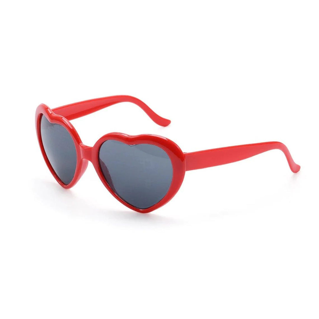 Unisex Herz Effekt Brille mit magischer Lichtverwandlung, perfekt für Festivals & Partys.
