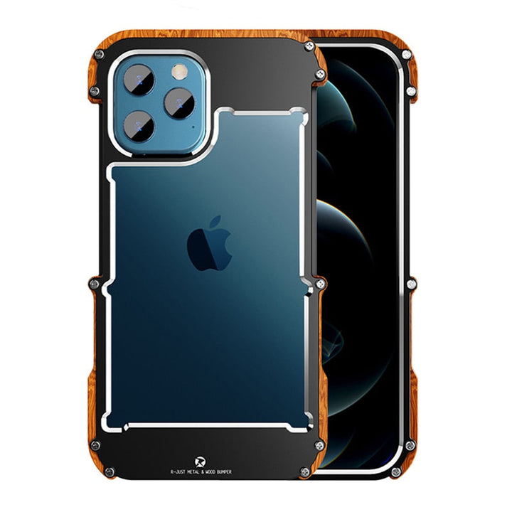Nachhaltige Echtholz iPhone Hülle Arbori. Stilvoller Schutz mit Naturdesign für dein Handy.