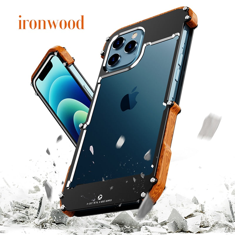 Holz iPhone Hülle Arbori. Nachhaltiges, stilvolles Smartphone Case im Naturdesign. Perfekter Schutz.