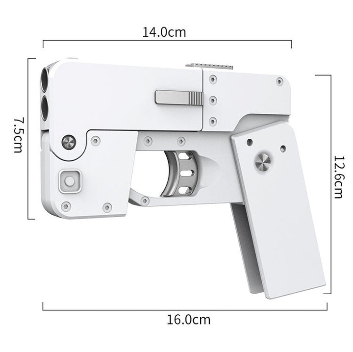 Coole Neuheit iPhone-Spielzeugpistole, unisex, mit Soft-Kugeln; perfekt für lustige Streiche & Rollenspiele.