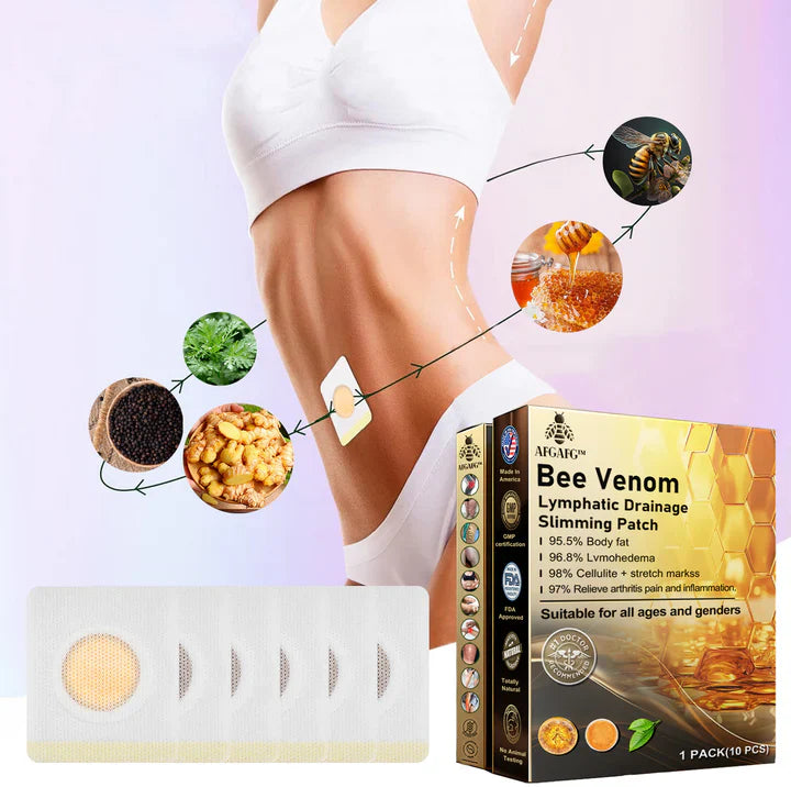 Unisex Körperpflegepflaster mit Bienengift & Kräutern für transdermales Wohlbefinden & natürliche Hautpflege.