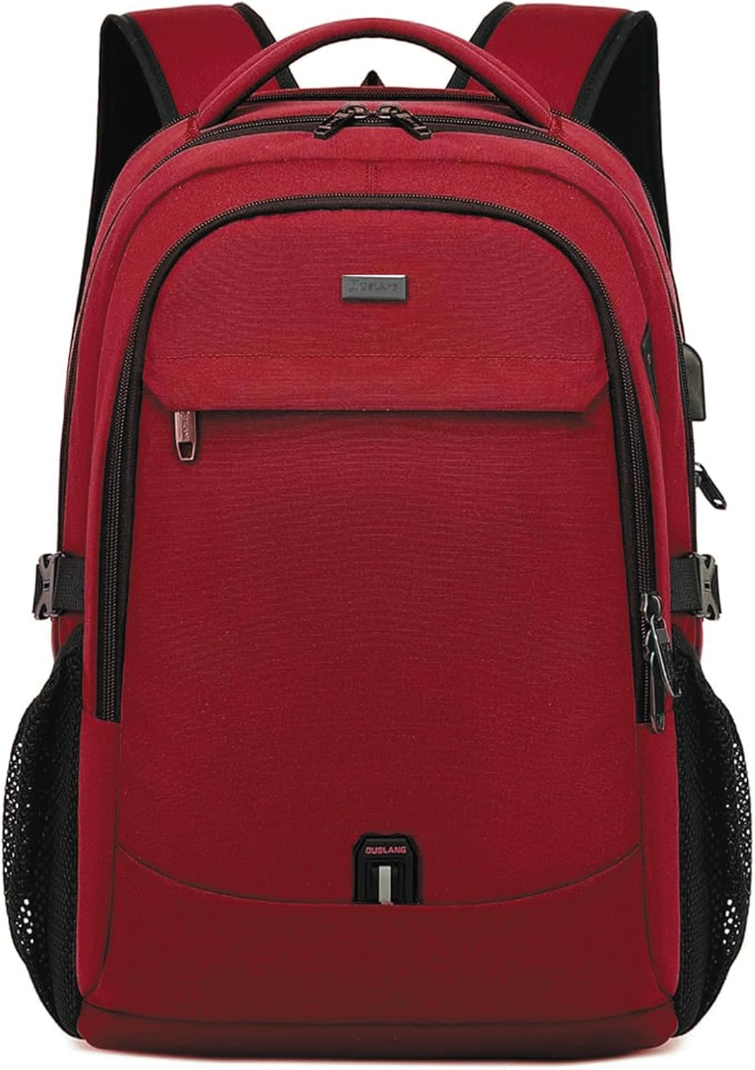Innovativer USB-Rucksack für Damen & Herren, mit Laptopfach und Regenschutz.