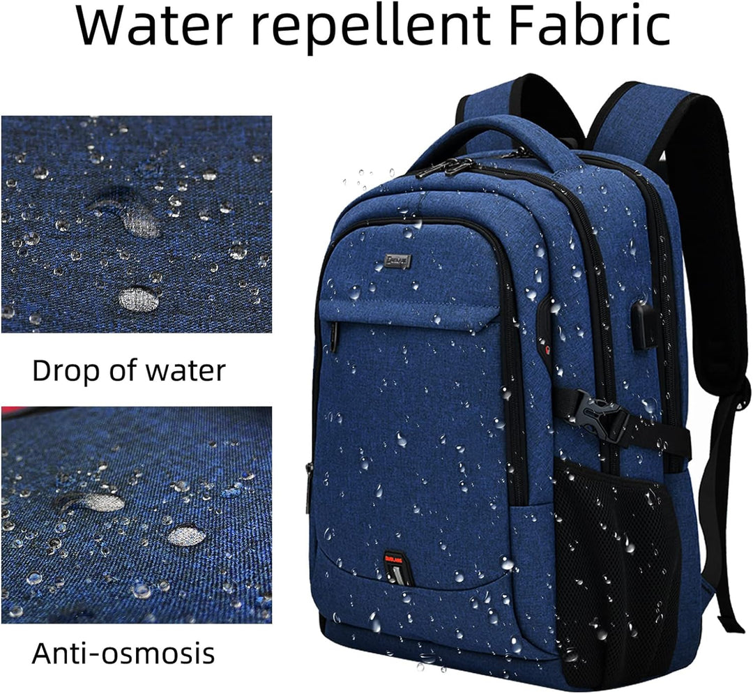 Robuster Unisex Rucksack für Reisen, Freizeit, Schule; wasserabweisend & stilvoll.