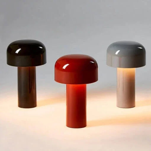 Dreifarbige LED Tischlampe, Akku & dimmbar, als vielseitige Lichtquelle für Ihr Zuhause.