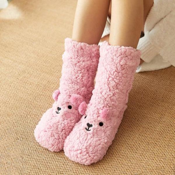 Luxuriöse Unisex Llama-Alpaka-Wollsocken mit Anti-Rutsch-Sohle, ein stilvolles und warmes Wintergeschenk.