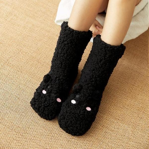 Rutschfeste Llama-Alpaka-Wollsocken für Damen & Herren, extra dick und flauschig, ideal für den Winter.