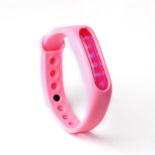 Unisex Mückenarmband aus Silikon mit natürlichen ätherischen Ölen für effektiven Insektenschutz.