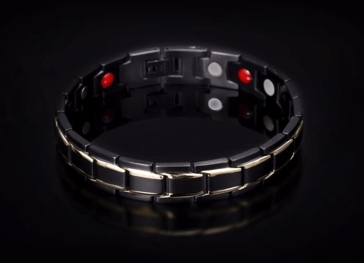 Hochwertiges Edelstahl-Gesundheitsarmband, unisex, mit starken Energiemagneten für spürbares Wohlbefinden.