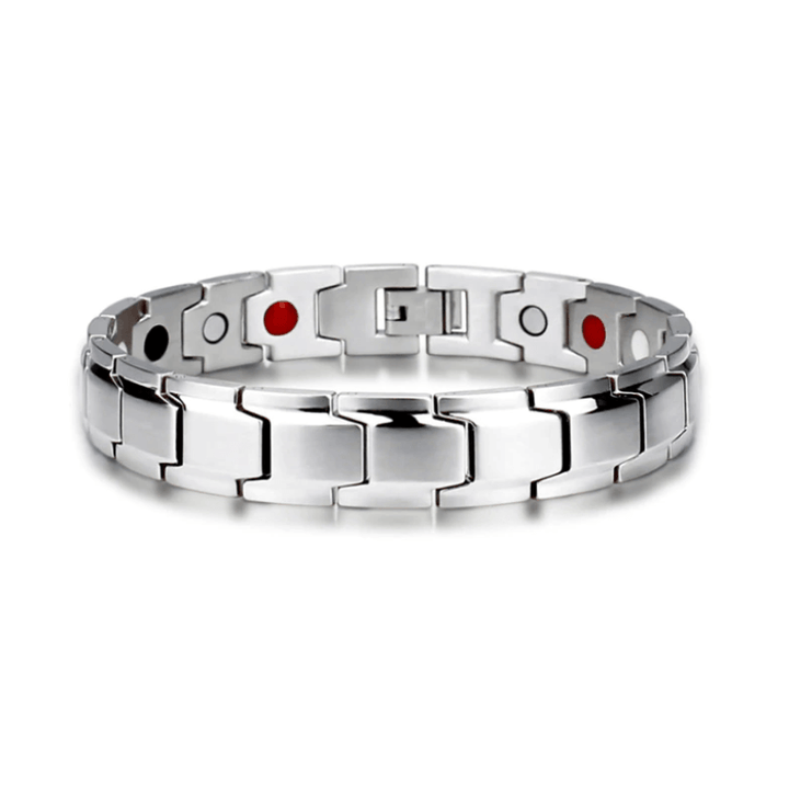 Edelstahl-Magnetarmband für den Alltag, Unisex, zur Förderung des allgemeinen Wohlbefindens und Stils.