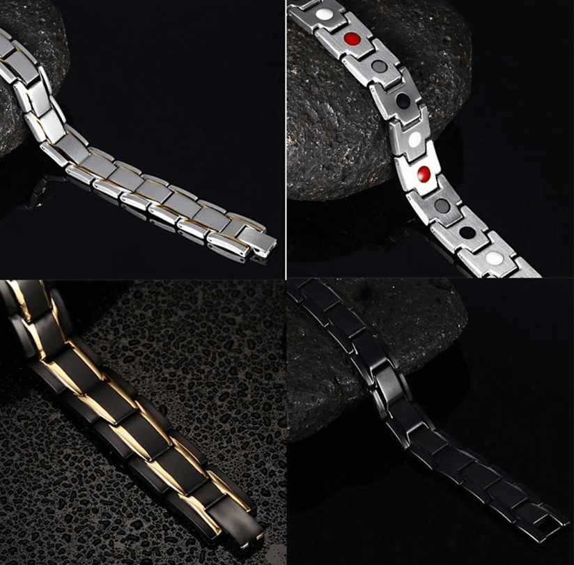 Trendiges Gesundheitsarmband: Magnetisches Edelstahlarmband für Damen und Herren, ein stilvolles Accessoire.