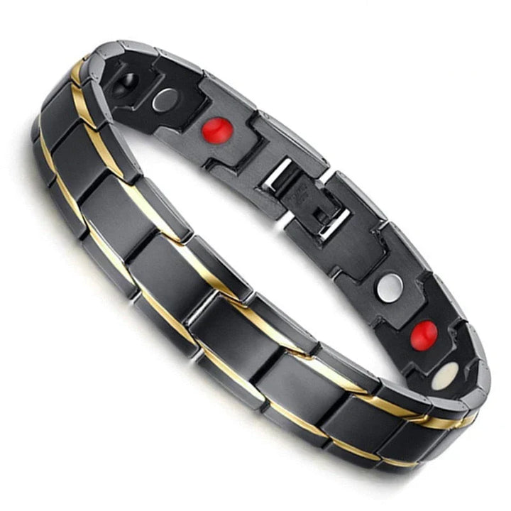 Unisex Magnetarmband für Wohlbefinden & Schmerzlinderung. Modernes Therapie-Armband für Gesundheit.