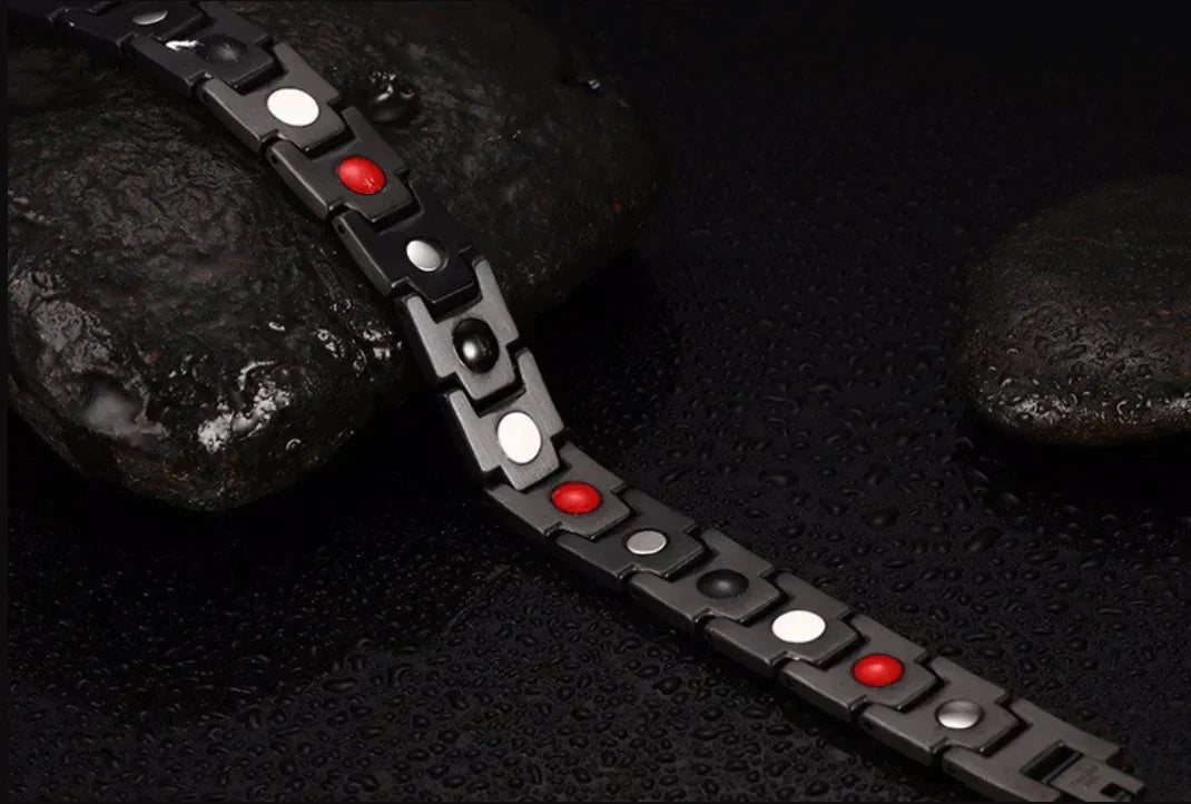 Unisex Magnetarmband, ideal für tägliches Wohlbefinden. Elegantes Schmuckstück zur Förderung der Durchblutung.