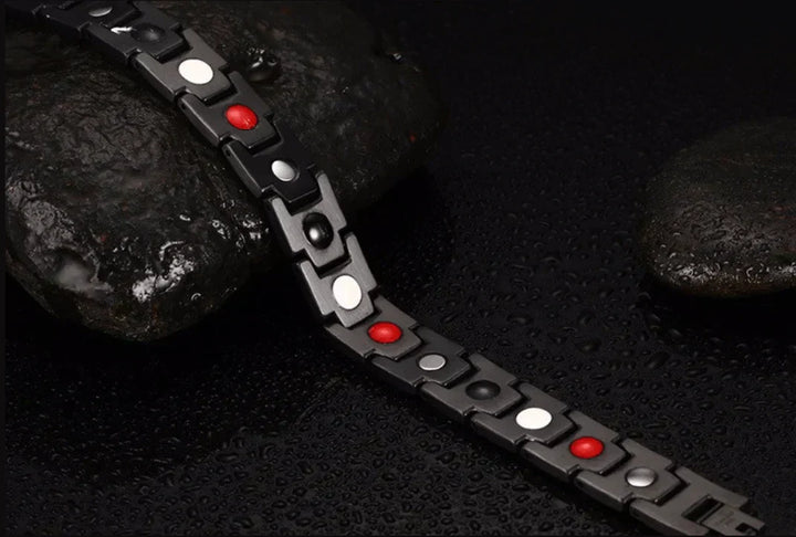 Unisex Magnetarmband, ideal für tägliches Wohlbefinden. Elegantes Schmuckstück zur Förderung der Durchblutung.