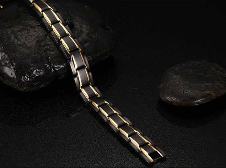 Magnetisches Therapie-Armband für Herren und Damen. Unterstützt Gesundheit, Energie & Schmerzlinderung.