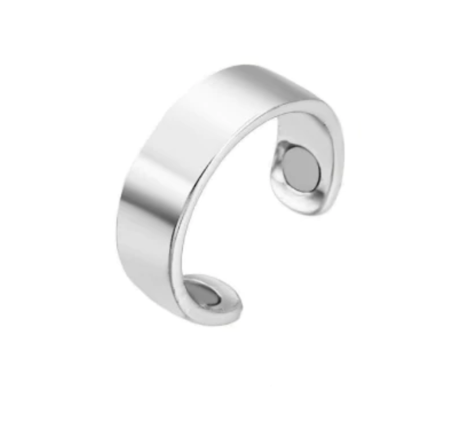 Unisex Magnetischer Therapiering, verstellbar, in modernem Design für Wellness & Alltag. Aus Metall.