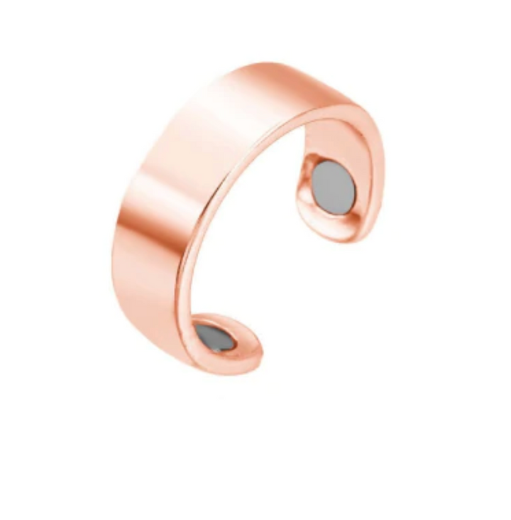 Verstellbarer Magnetring für Damen & Herren, eleganter Therapiering aus Metall, für optimalen Tragekomfort.