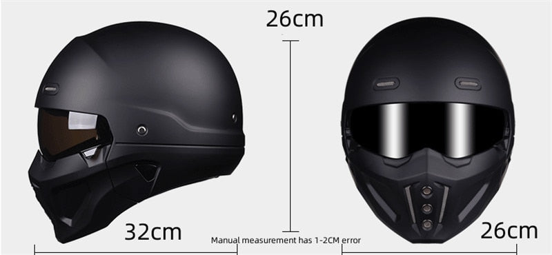Robuster Unisex ABS-Modularhelm für Motorradfahrer & Radfahrer. Sicherer Vollgesichtshelm bietet Kopfschutz beim Abenteuer.