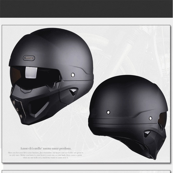 Flexibler Unisex Modularhelm für Motorrad, Fahrrad, Skate. Abnehmbarer Vollgesichtshelm für maximale Anpassungsfähigkeit & Schutz.