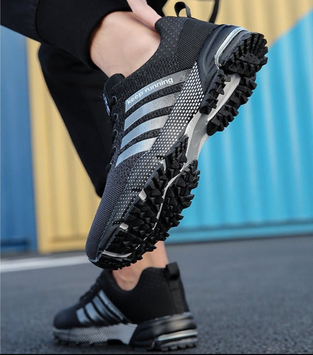 Flexible Laufsohle der Movix Air Dämpfungsschuhe. Passt sich dem Fuß an, ideal als leichter Laufschuh.