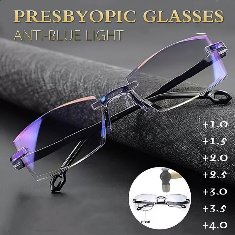 Digitale Sehhilfe: Unisex Multifokal Lesebrille mit Blaulichtfilter gegen Augenermüdung.