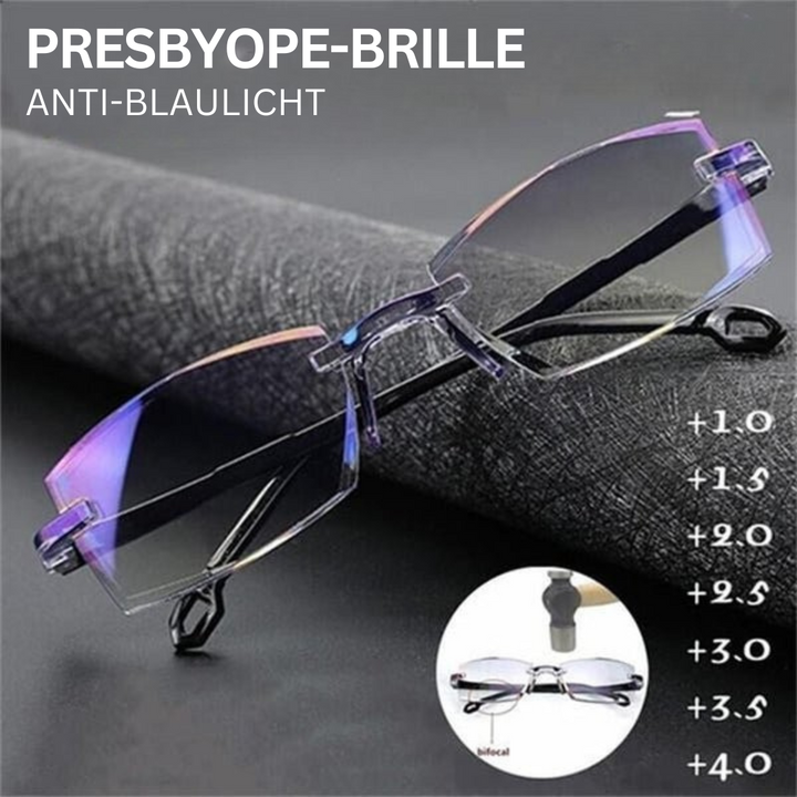 Elegante Unisex Multifokal-Lesebrille, eine komfortable Sehhilfe mit Blaulichtfilter für den Alltag.