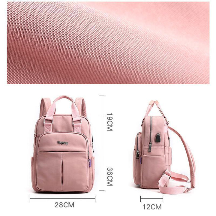 Rucksack mit integrierter USB-Ladefunktion für unterwegs, hält Smartphones & Tablets jederzeit geladen.
