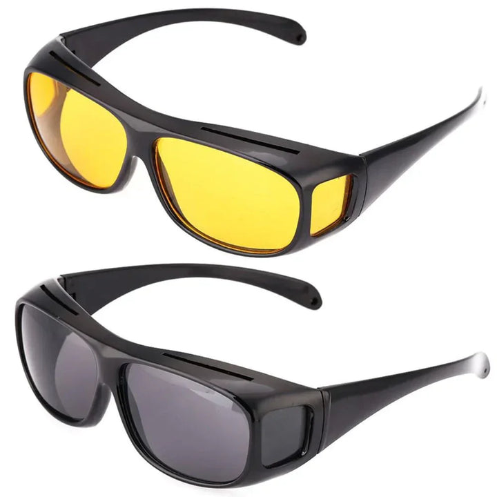 Produktfoto: Hochwertige Nachtsichtbrille für Autofahrer. Unisex-Design, polarisierte Gläser, sicheres Fahren.