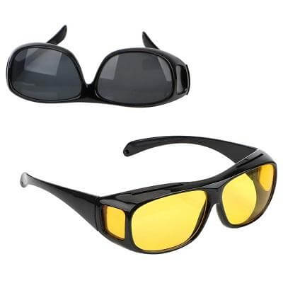 Moderne Unisex Nachtsichtbrille, perfekt für Autofahrer. Reduziert Ermüdung der Augen durch Blendung.
