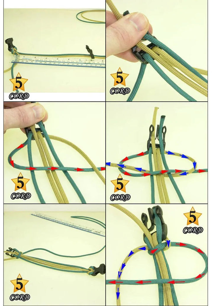 Zuverlässiges Notfall-Armband mit Multitool, bietet Sicherheit und ist ein wichtiges Survival-Werkzeug.