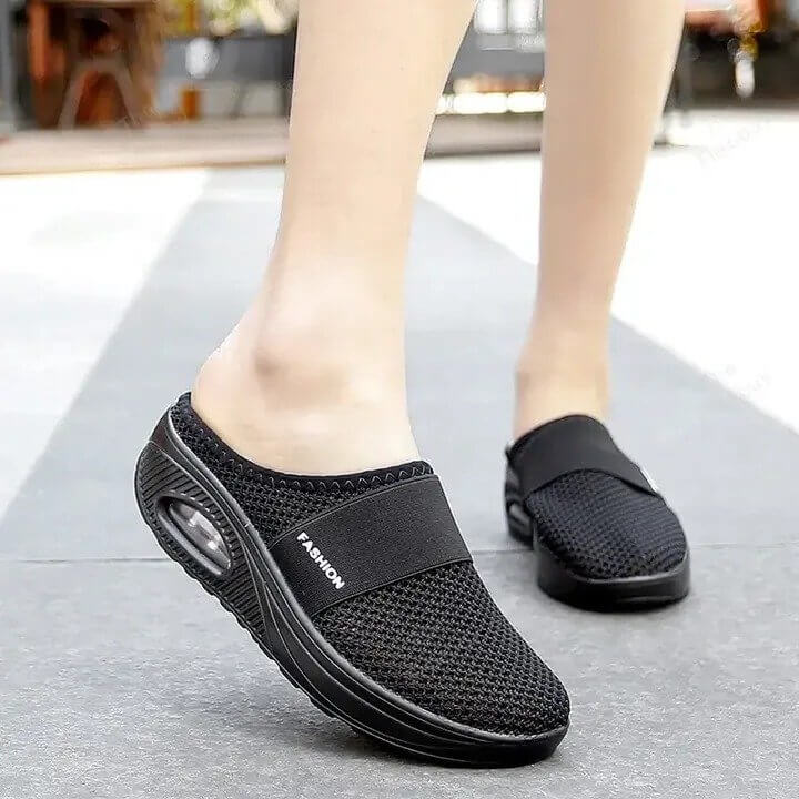 Atmungsaktive OrthoAir Luftkissenschuhe, orthopädisch, für gesunde Füße & ganztägigen Komfort.
