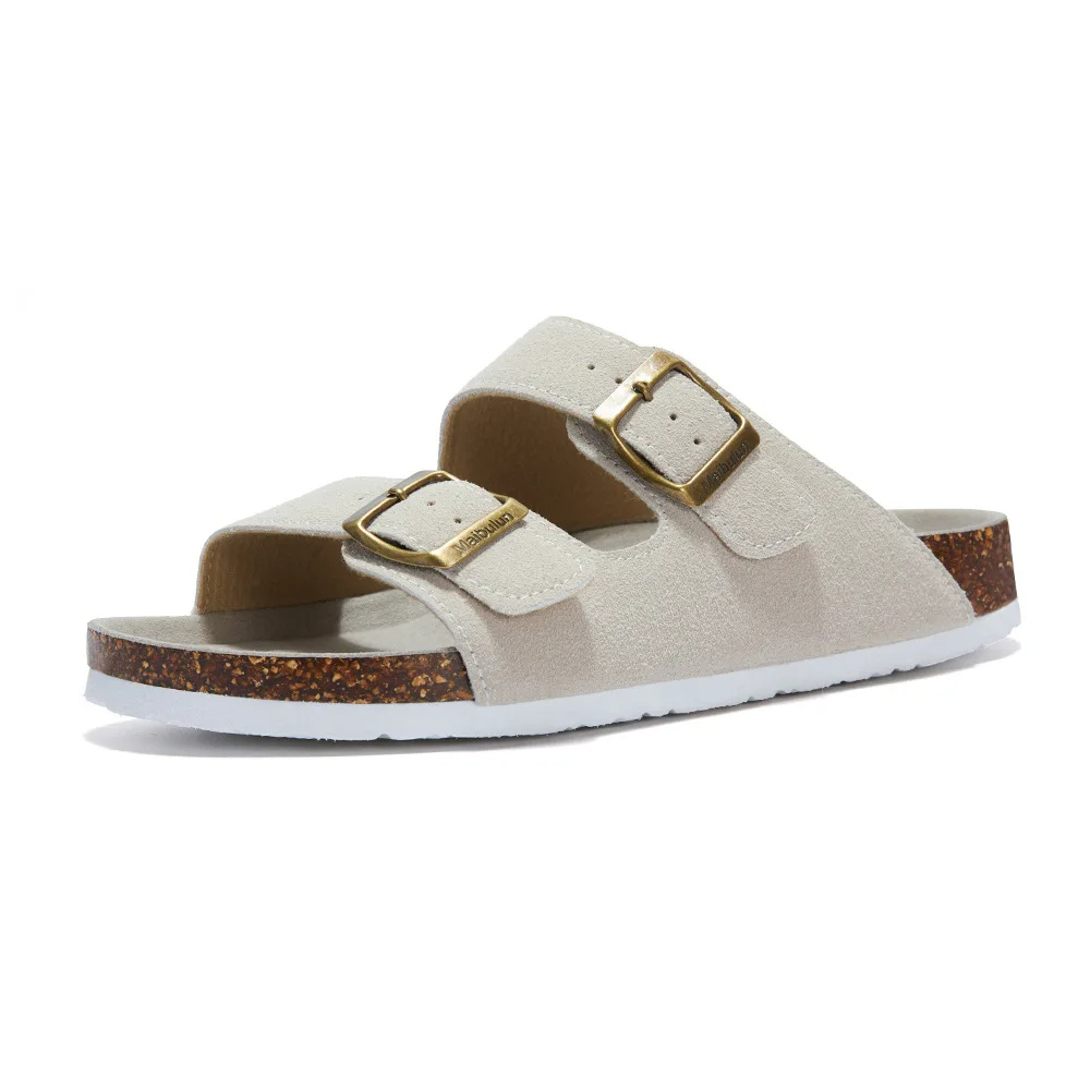 Moderne Unisex-Sandalen mit Kork-Fußbett, orthopädische Bequemschuhe für Sommer und gute Haltung.