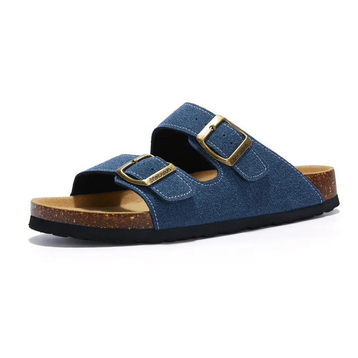 Hochwertige orthopädische Unisex-Sandalen mit ergonomischem Kork-Fußbett, verbessern Haltung und Wohlbefinden.
