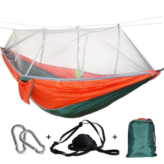 Moskitonetz-Hängematte für 1-2 Personen, perfekt für Garten und Reise.