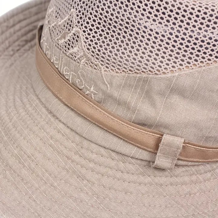 Moderner Booney Sonnenhut, Unisex, breitkrempig. Perfekter UV-Schutz für alle Outdoor-Aktivitäten.