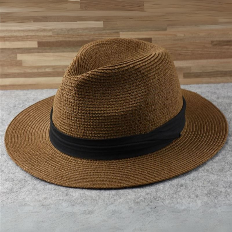 Stilvoller Herren & Damen Panama Fedora Hut Noah mit UV-Schutz, ideales Sommer-Accessoire.