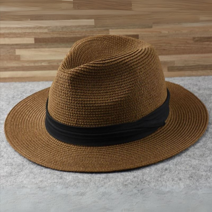 Stilvoller Herren & Damen Panama Fedora Hut Noah mit UV-Schutz, ideales Sommer-Accessoire.
