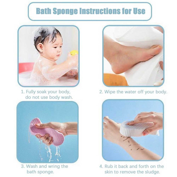 Nahaufnahme: Peeling Schwamm mit feiner Struktur, ideal für sensible Haut & sanfte Pflege.