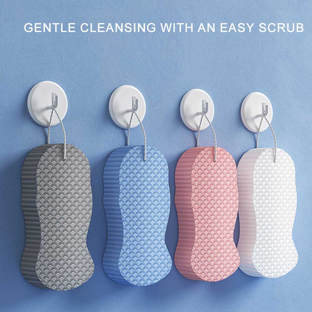 Ergonomischer Peeling Schwamm für effektive Körperpflege, glatte & hygienische Haut.